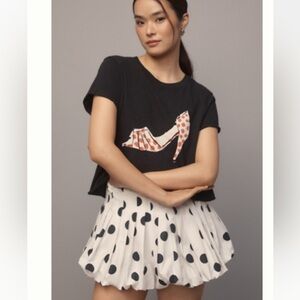 Anthropologie Maeve Graphic Boxy Tee